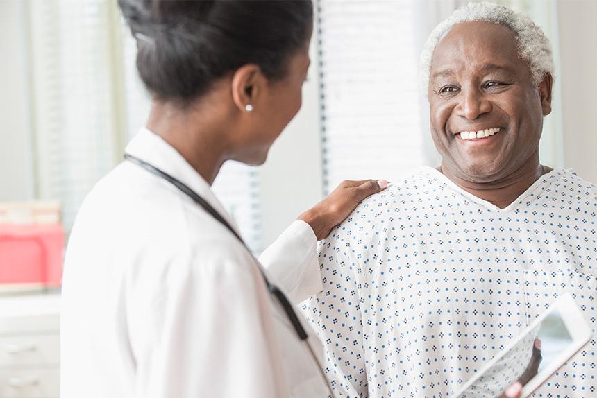 Patient learning what to expect during a colonoscopy