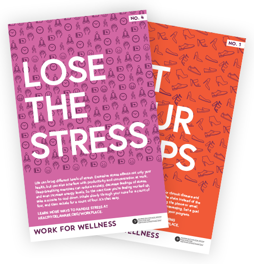 Workplace wellness promotional resources preview.
