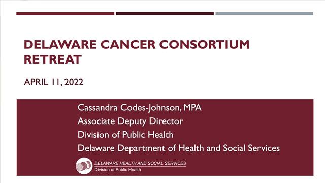 Opening remarks slide deck cover.