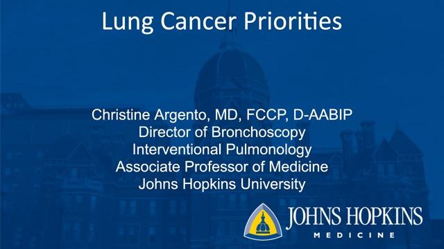 Advancements in Lung Cancer Treatment slide deck cover.