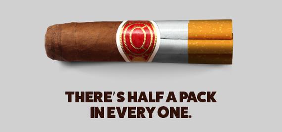 There’s half a pack in every cigar