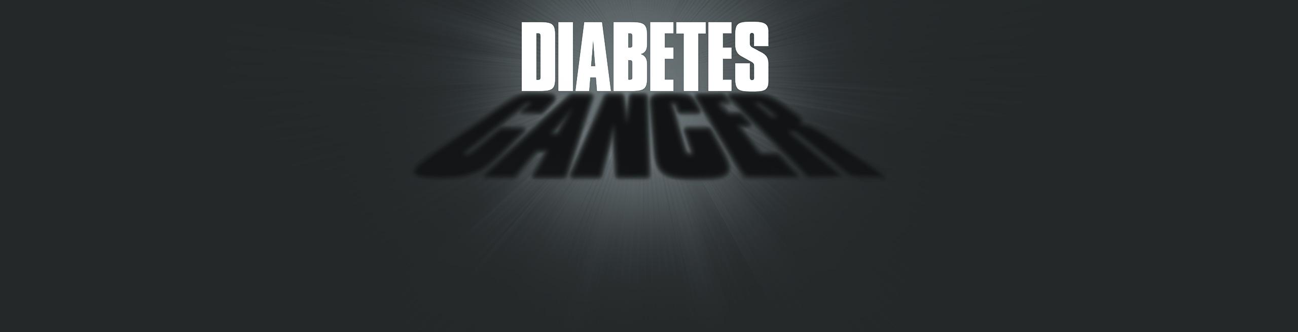 Person checking health information about diabetes and cancer