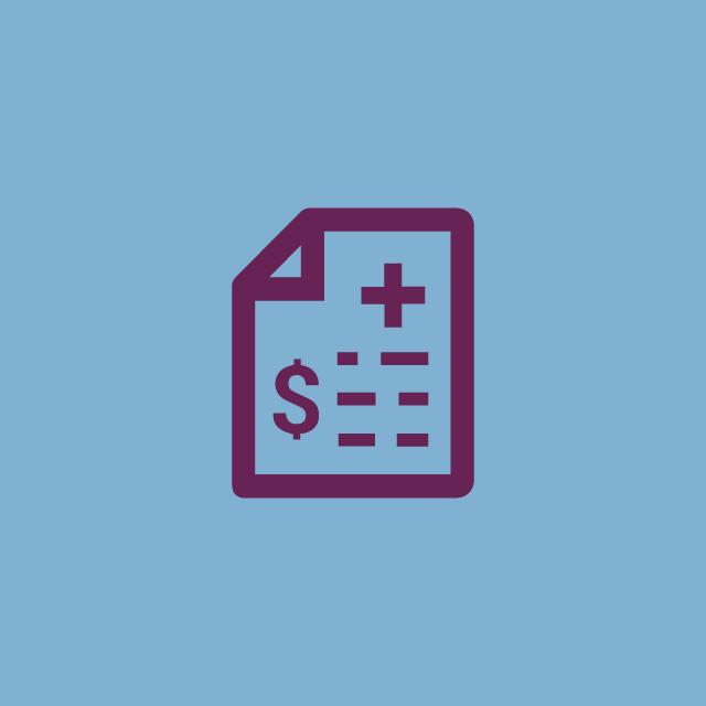 Icon for decreased health care costs.