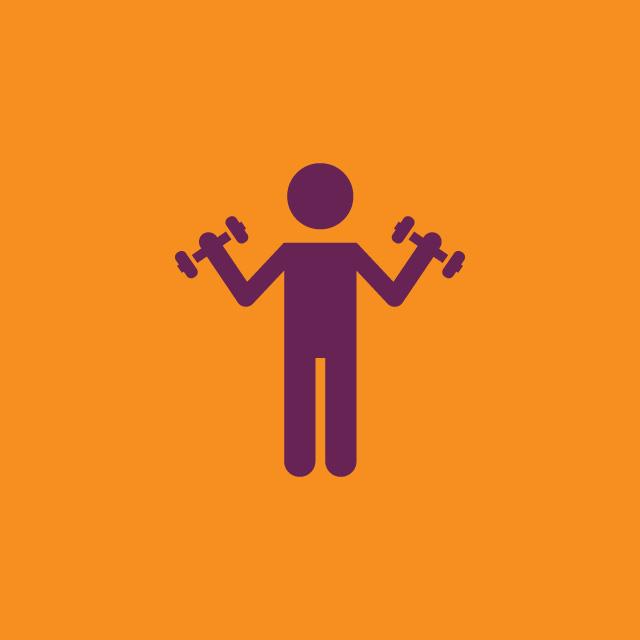Icon for improving physical fitness.