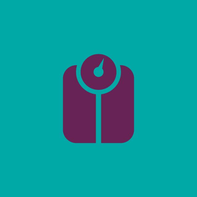 Icon for maintaining a healthy weight.