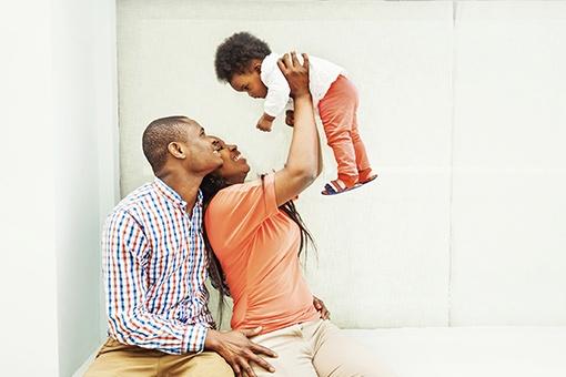 A family relieved because they found the Health Care Connection.
