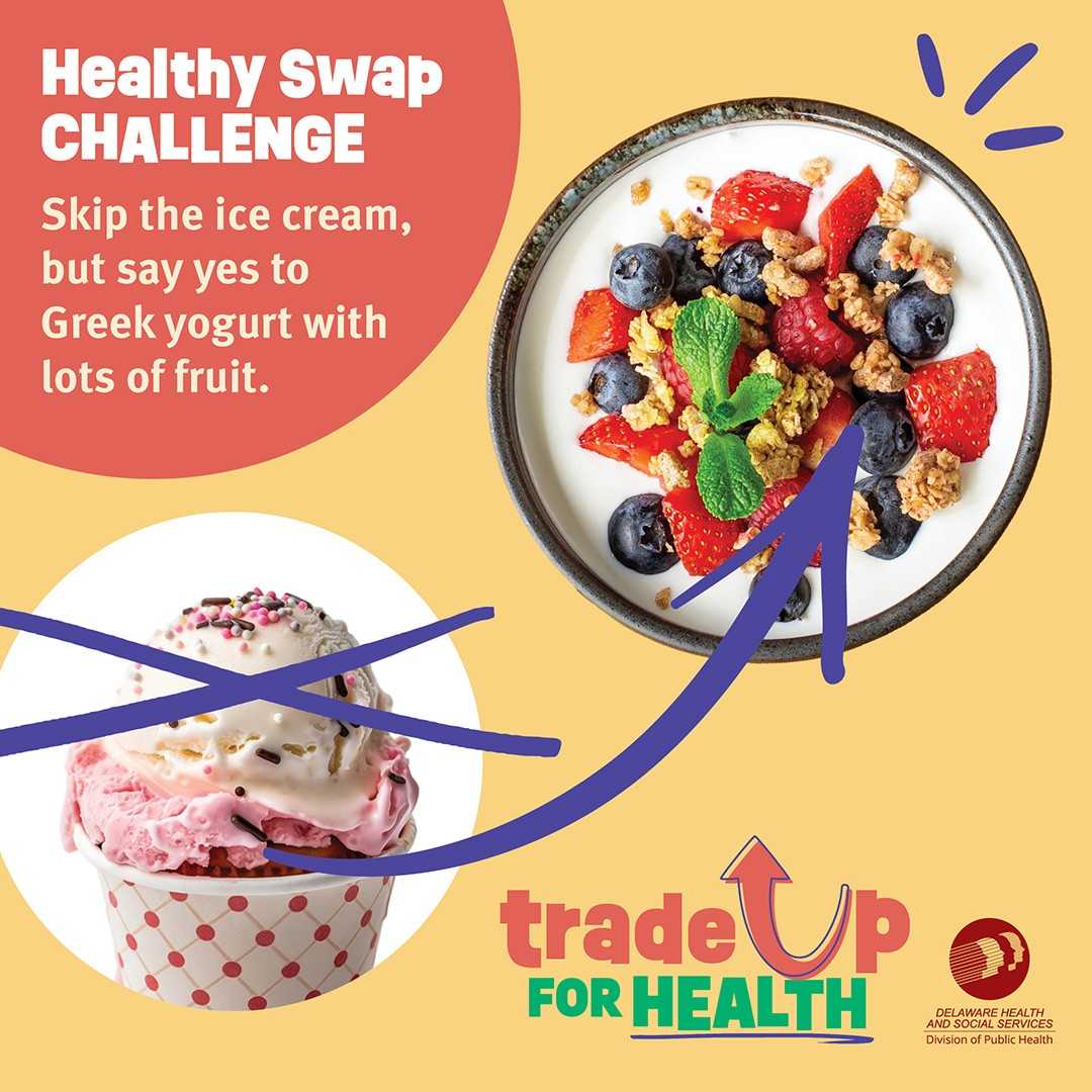 Eat fruit and yogurt instead of ice cream